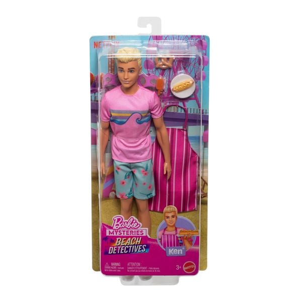 Produktbild: Barbie Mysteries: Mission Strand Ken Puppe und Zubeh&ouml;r