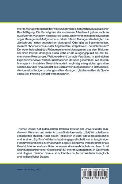 Produktbild: Strategische Positionierung eines Interim Managers