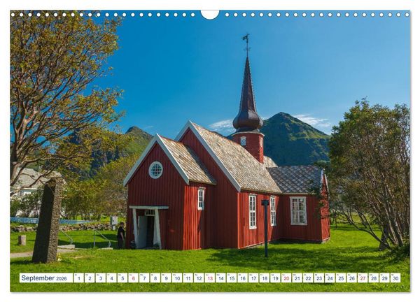 Produktbild: Lofoten Vester&aring;len (Wandkalender 2026 DIN A3 quer), CALVENDO Monatskalender