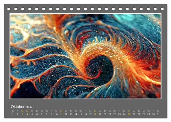 Produktbild: Strukturvisionen (Tischkalender 2026 DIN A5 quer), CALVENDO Monatskalender