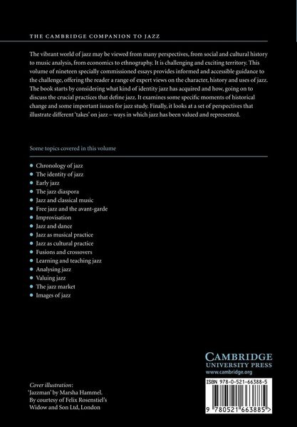 Produktbild: The Cambridge Companion to Jazz