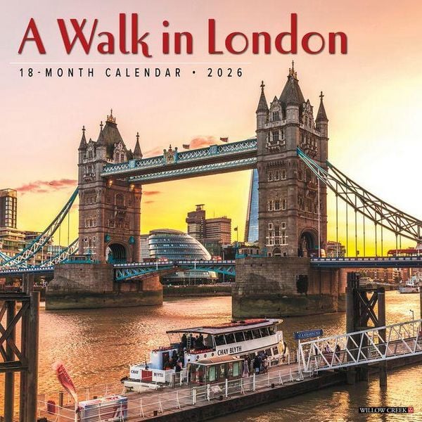 Produktbild: A Walk in London 2026 Wall Calendar