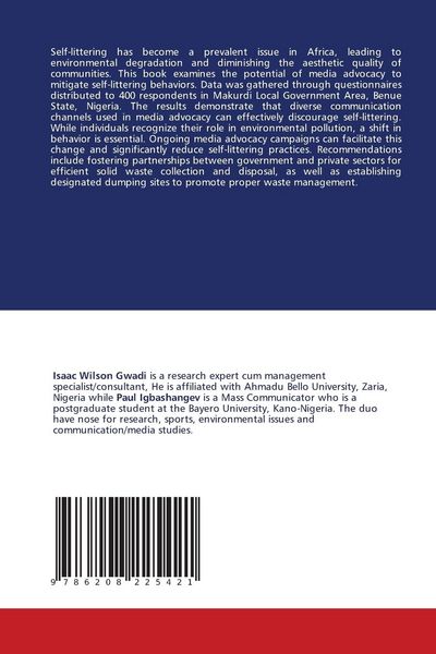 Produktbild: Media Advocacy and Self-Littering in Africa: An Impact Assessment