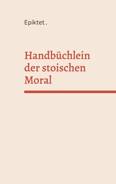 Produktbild: Handb&uuml;chlein der stoischen Moral