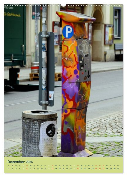 Produktbild: Dresdner Szenenviertel Neustadt (Wandkalender 2026 DIN A2 hoch), CALVENDO Monatskalender