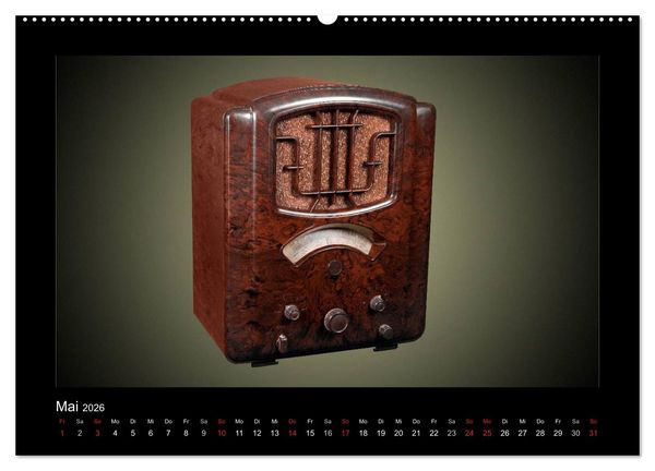 Produktbild: Dampfradios - Antike Radios mit Patina (hochwertiger Premium Wandkalender 2026 DIN A2 quer), Kunstdruck in Hochglanz