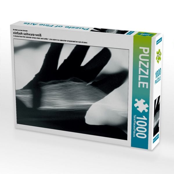 Produktbild: CALVENDO Puzzle Ein Motiv aus dem Kalender einfach schwarz-wei&szlig; | 1000 Teile Lege-Gr&ouml;&szlig;e 64x48cm Foto-Puzzle f&uuml;r gl&uuml;ckliche Stunden
