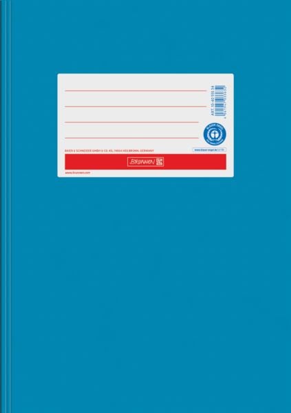 Produktbild: Brunnen Hefth&uuml;lle A5, Papier extrastark, mittelblau