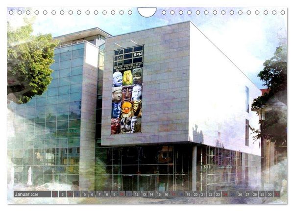 Produktbild: Erlebnis-R&auml;ume Kunst und Kultur in Hildesheim (Wandkalender 2026 DIN A4 quer), CALVENDO Monatskalender