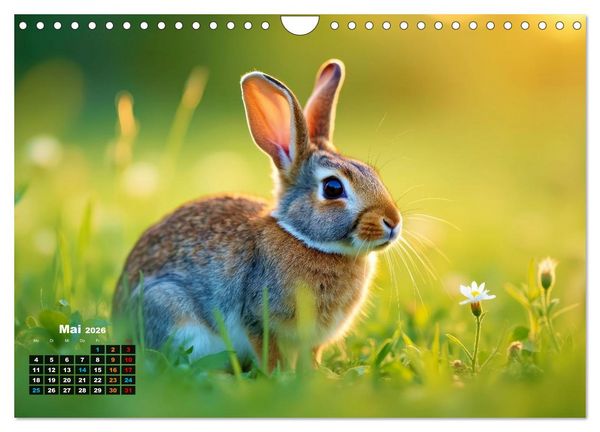 Produktbild: Kuschelige Kaninchen (Wandkalender 2026 DIN A4 quer), CALVENDO Monatskalender