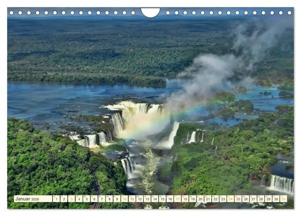 Produktbild: Iguazu Wasserf&auml;lle - S&uuml;damerika (Wandkalender 2026 DIN A4 quer), CALVENDO Monatskalender
