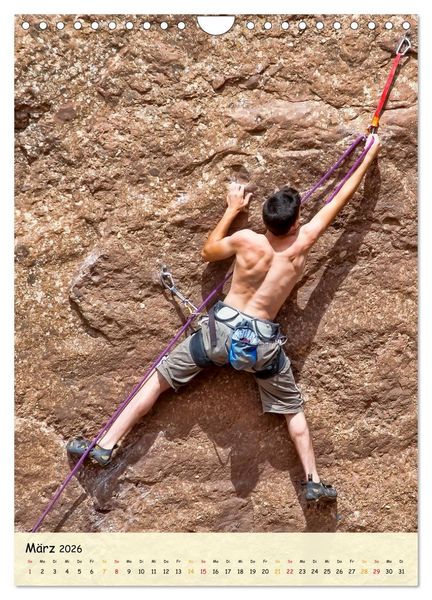 Produktbild: Klettern - Adrenalin pur (Wandkalender 2026 DIN A4 hoch), CALVENDO Monatskalender