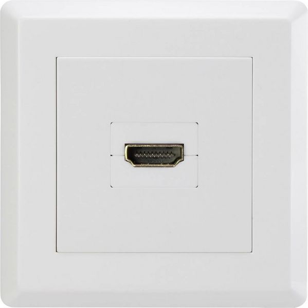 Produktbild: Renkforce RF-4724906 HDMI Adapter [1x HDMI-Buchse - 1x HDMI-Buchse] Wei&szlig; vergoldete Steckkontakte