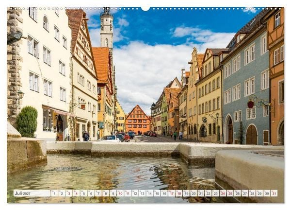 Produktbild: Ein Spaziergang durch Rothenburg ob der Tauber (hochwertiger Premium Wandkalender 2027 DIN A2 quer), Kunstdruck in Hochglanz