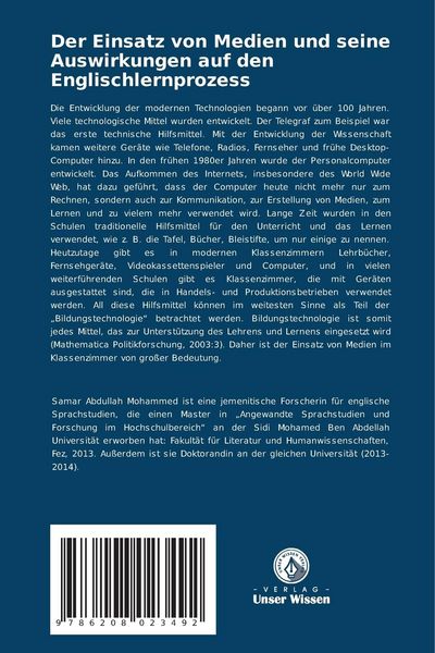 Produktbild: Der Einsatz von Medien und seine Auswirkungen auf den Englischlernprozess