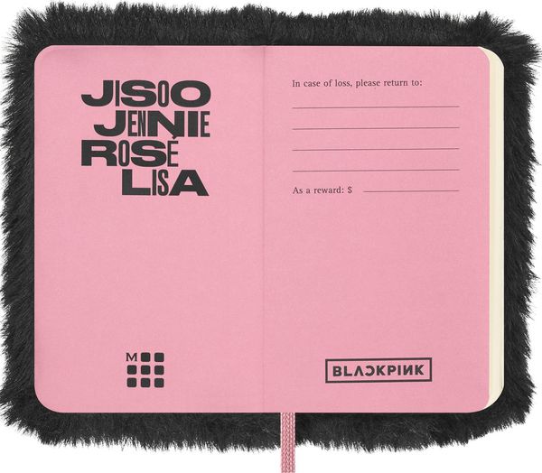 Produktbild: Moleskine X Blackpink Notizbuch faux fur XS, blanko, fester Einband, schwarz