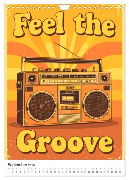 Produktbild: Feel the Groove &ndash; Funk & Soul Vintage (Wandkalender 2026 DIN A4 hoch), CALVENDO Monatskalender