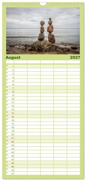Produktbild: Familienplaner 2027 - Die Insel Usedom in Bildern mit 5 Spalten (Wandkalender, 21 x 45 cm) CALVENDO