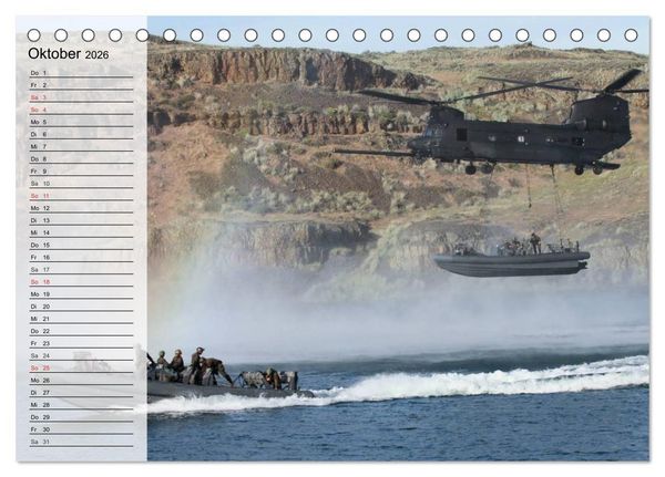 Produktbild: Streitkraft. Milit&auml;rische Impressionen (Tischkalender 2026 DIN A5 quer), CALVENDO Monatskalender