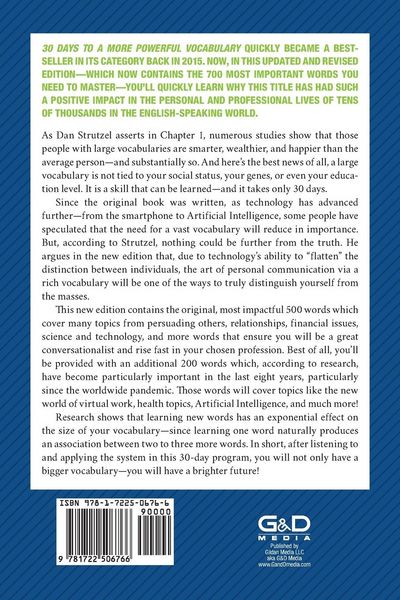 Produktbild: 30 Days to a More Powerful Vocabulary Second Edition