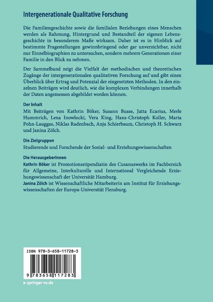 Produktbild: Intergenerationale Qualitative Forschung