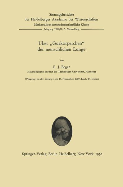 Produktbild: &Uuml;ber &bdquo;Gurk&ouml;rperchen&ldquo; der menschlichen Lunge