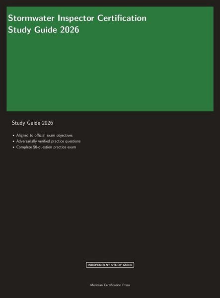 Produktbild: Stormwater Inspector Certification Study Guide 2026