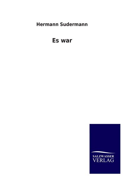 Produktbild: Es war