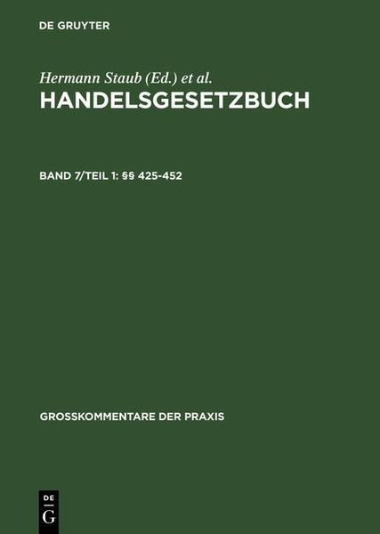 Produktbild: &sect;&sect; 425-452