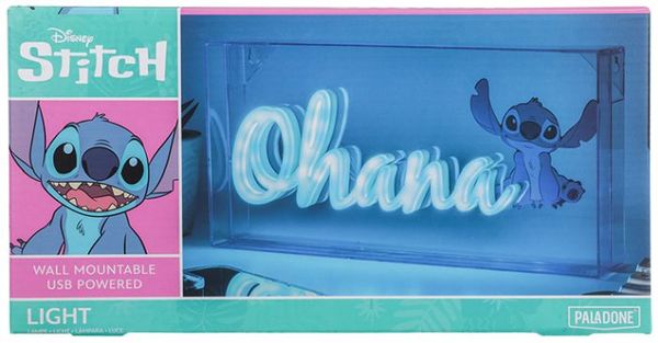 Stitch Ohana LED Neon Leuchte