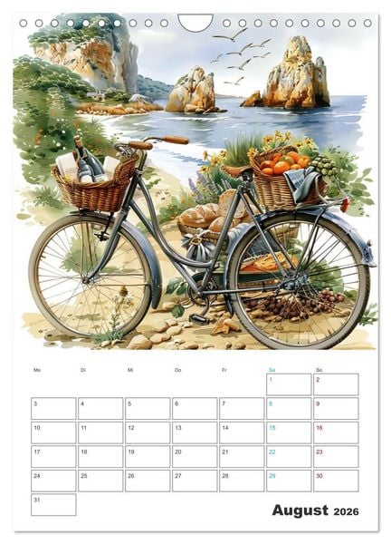 Produktbild: Fahrradpoesie (Wandkalender 2026 DIN A4 hoch), CALVENDO Monatskalender
