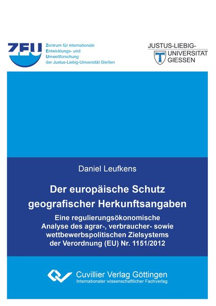 Produktbild: Der europ&auml;ische Schutz geografischer Herkunftsangaben