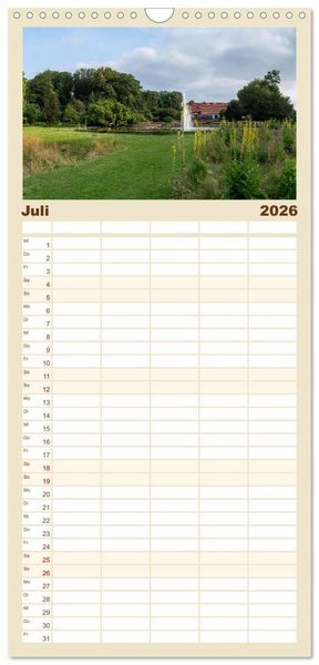 Produktbild: Familienplaner 2026 - Bottroper Stadtansichten mit 5 Spalten (Wandkalender, 21 x 45 cm) CALVENDO
