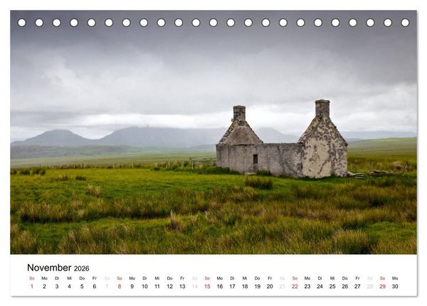 Produktbild: Schottland 2026 - Wildes Land im Norden (Tischkalender 2026 DIN A5 quer), CALVENDO Monatskalender