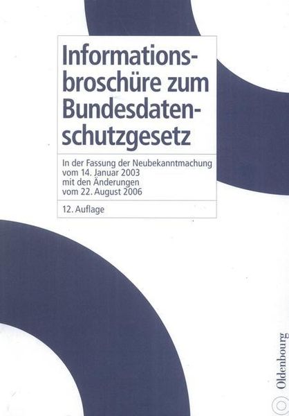 Produktbild: Informationsbrosch&uuml;re zum Bundesdatenschutzgesetz
