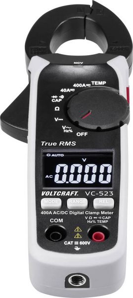Produktbild: VOLTCRAFT VC-523 Stromzange digital CAT III 600V Anzeige (Counts): 4000