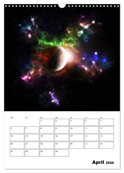 Produktbild: Im Weltraum (Wandkalender 2026 DIN A3 hoch), CALVENDO Monatskalender