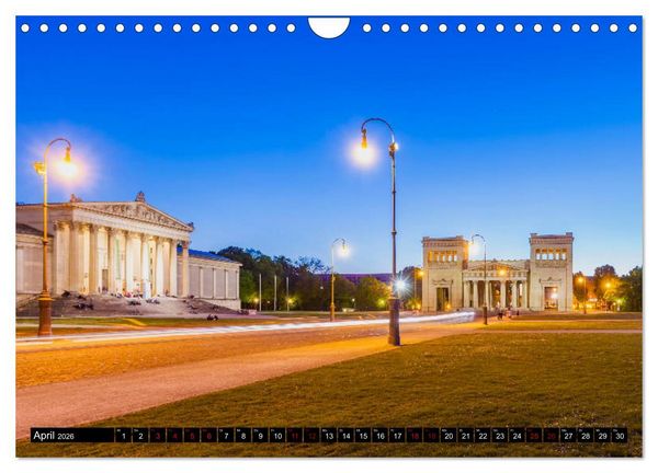 Produktbild: M&Uuml;NCHEN Impressionen einer Weltstadt (Wandkalender 2026 DIN A4 quer), CALVENDO Monatskalender