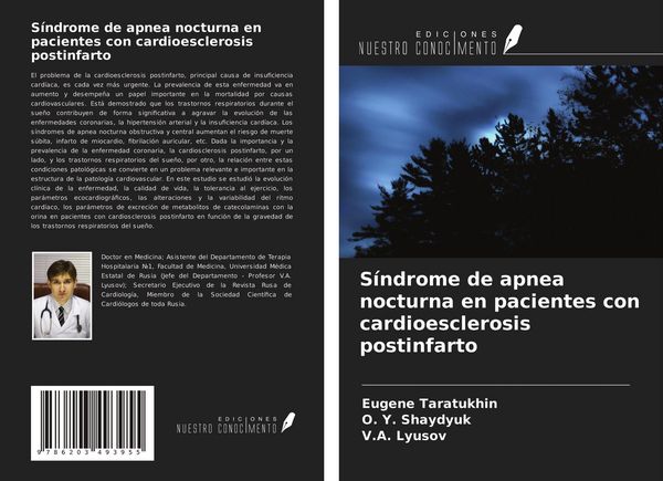 Produktbild: S&iacute;ndrome de apnea nocturna en pacientes con cardioesclerosis postinfarto