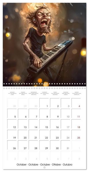 Produktbild: Brunner-Klaus, L: Music with emotion - caricatures (Wall Cal
