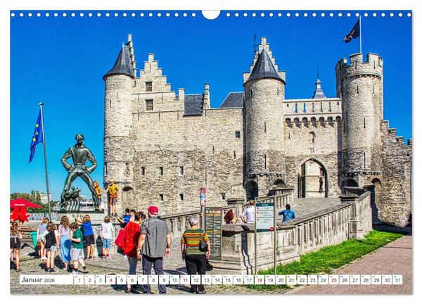 Produktbild: Antwerpen - sehen und erleben (Wandkalender 2026 DIN A3 quer), CALVENDO Monatskalender