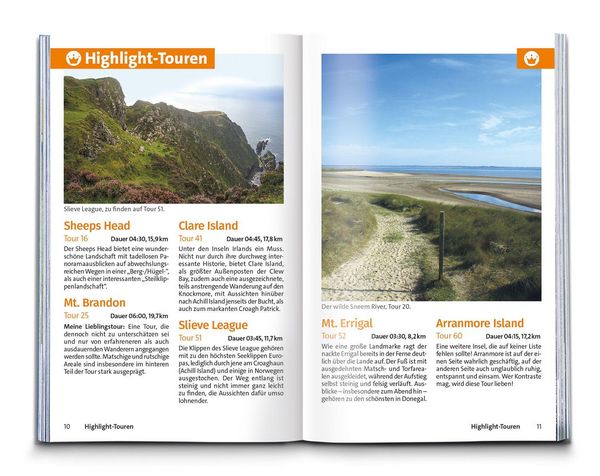 Produktbild: KOMPASS Wanderf&uuml;hrer Irland mit Nordirland, 70 Touren mit Extra-Tourenkarte