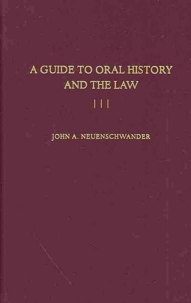 Produktbild: A Guide to Oral History and the Law