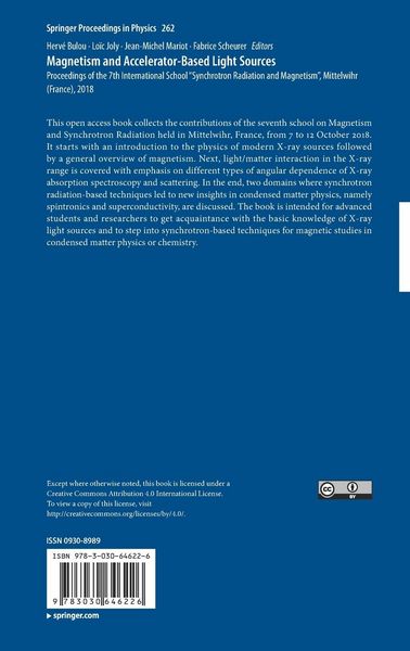 Produktbild: Magnetism and Accelerator-Based Light Sources