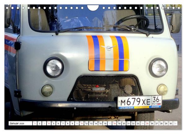 Produktbild: Auto-Legende UAZ-452 - Russlands Brotlaib auf R&auml;dern (Wandkalender 2026 DIN A4 quer), CALVENDO Monatskalender