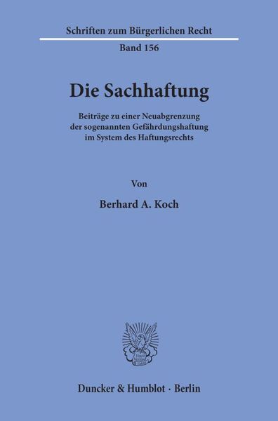 Produktbild: Die Sachhaftung.