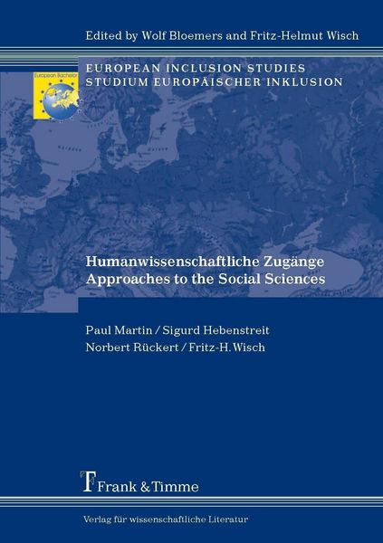 Produktbild: Humanwissenschaftliche Zug&auml;nge / Approaches to the Social Sciences
