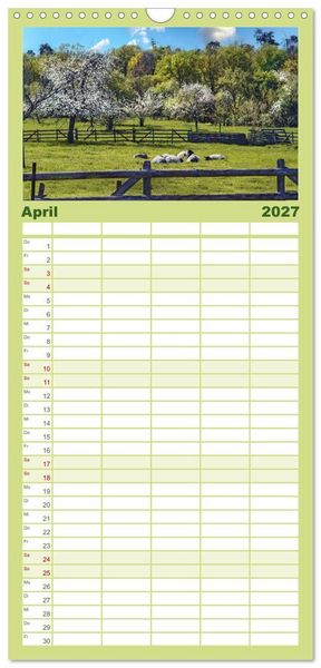 Produktbild: Familienplaner 2027 - Dreieich Natur Pur mit 5 Spalten (Wandkalender, 21 x 45 cm) CALVENDO