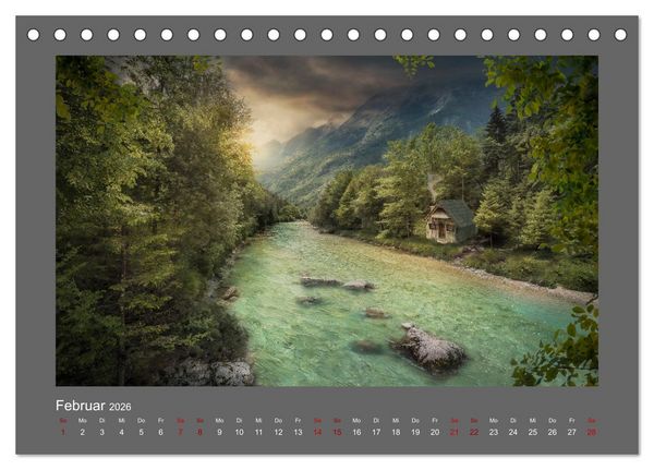 Produktbild: Vom Zauber der Einsamkeit (Tischkalender 2026 DIN A5 quer), CALVENDO Monatskalender