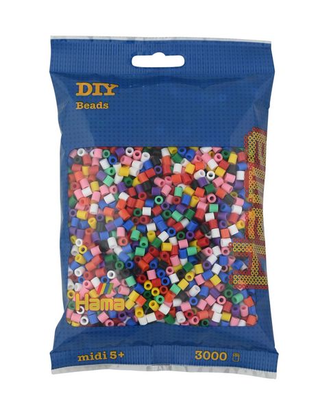 Produktbild: Hama B&uuml;gel-Perlen, 3000 St&uuml;ck, Vollton-Mix